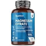 Magnesium Supplements 240 Vegan Capsules | Providing 444mg Elemental Magnesium | Lactose & Gluten-Free