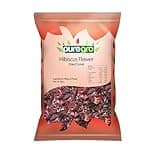 Puregro Hibiscus Flowers Whole Dried | 1kg | Pack of 1 | Hibiscus Tea Infusion | Flor de Jamaica | Dried Sorrel | Quality Ingredient for Brewing & Distilling