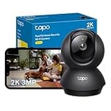 Tapo C211 2K 3MP Pan/Tilt Indoor Camera House Security Camera, WiFi Camera, No Monthly Fee, AI Detection, Dog Camera, Baby Camera Monitor, CCTV, 360° View, Night Vision, Works with Alexa & Google