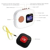Wireless Caregiver Seniors Pager Alarm, Personal Alarms for Elderly, WiFi Wireless Caregiver Pager Call Button, 6 * SOS Emergency Call Button + 1* Receiver, For Patient/Elderly/Disabled