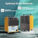 SIAL 30L/Day Refrigerant Dehumidifier for Basement, Garage & Workshop | Auto-Defrost Commercial Unit for Cellars | Portable High-Capacity Model with Timer