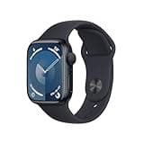 Apple Watch Series 9 [GPS, 41mm] - Midnight Aluminum Case with Midnight Sport Band, M/L (Renewed)