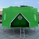 Foldable Trampoline, 6ft 8ft 10ft 12ft 14ft Trampoline Tent, Tra-mpoline Top Round Shade Cover, Foldable Design, Waterproof And Sunscreen For Birthday Parties, Picnics, And Community Activities