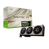 MSI GeForce RTX 5070 Ti 16G INSPIRE 3X OC Graphics Card - RTX 5070 Ti GPU, 16GB GDDR7 (28Gbps/256-bit), PCIe 5.0 - Triple Fan Thermal Design (3 x STORMFORCE Fan) - HDMI 2.1b, DisplayPort 2.1b