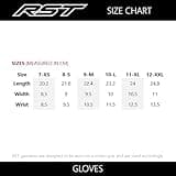 RST Fulcrum CE Perforated Leather Sports Motorcycle Gloves (Grey, Black, M)
