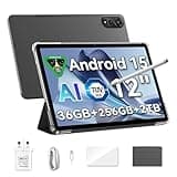 Blackview MEGA2 12 inch Tablet Android 15 Gaming Tablet with SIM Card Slot, Pen, 36GB + 256GB (2TB), 2.4K 120Hz FHD+ IPS Display, 9000mAh/33W, 8MP + 16MP AI Camera, 4G LTE, 5G WiFi, GPS