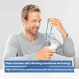 Beurer IH55 Portable Nebuliser With Travel Pack, UK Plug, Adults & Children, Colds, Asthma & Respiratory Issues, Quiet Vibrating Membrane Technology, Shorter Inhalation Time, Easy to Disinfect