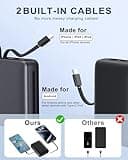 Power Bank, 26800mAh Portable Charger Battery Pack, External Battery with 2 Port & 2 Cables, Fast Charging Powerbank Compatible for iPhone 16 15 14 13 12, Android Phone and More