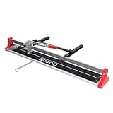 ROJOO 48 inch Manual Tile Cutting Machine Wide Aluminum Bottom Plate Single Slide Rail Adjustable Ceramic Porcelain Tile Cutter Heavy Duty 1200mm