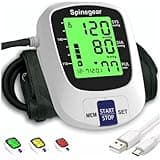 Rechargeable Blood Pressure Monitor for Home Use, Fast Charging Blood Pressure Machine, NHS CE Approved UK BP Device, 22-42cm Upper Arm Cuff with 3 Color Backlight & Voice Broadcast