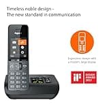Gigaset Family A Duo - Two Handsets - Cordless DECT Telephone with an Answering Machine - Timeless and Elegant Design, Black [UK Version]