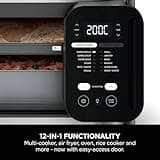 Ninja Combi 12-In-1 Multi-Cooker, Oven & Air Fryer, 12 Cooking Functions, Make 15 Minute* Family-Size Meals, Includes Bake Tray, Pan, & Recipe Guide, Grey, SFP700UK