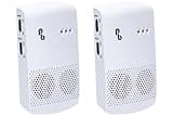Pestbye® Whole House Advanced Rat and Mouse Repellent and Deterrent Ultrasonic Electromagnetic Rodent Repeller White - Set of 2