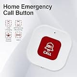 OOCOME Wifi Elderly Panic Call Button Alarm, Home Emergency Pager Alert System for Seniors/Patient/Handicapped/Kids, Smart SOS Wireless Caregiver Life Alert, APP Monitoring, No Monthly Fee