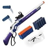 Shell Ejection Rifle Toy Shot Gun Lever Action Shotgun Toy Foam Blaster with Protective Goggle Stirp Band and Soft Bullet for Teen Youth