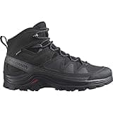 SALOMON Men's Quest Rove Gore-tex Hiking Shoe, Black Phantom Magnet, 10 UK