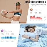 Smart Watch for Men Women Make/Answer Calls, 1.96'' HD Fitness Watch with 110+ Sports Modes, Heart Rate Sleep Monitor Activity Fitness Tracker Step Counter Smartwatch for Android iOS,Pink