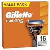 Gillette Fusion5 Razor Blades Men, Gillette Razors For Men, Pack of 16 Razor Blade Refills with Precision Trimmer, 5 Anti-Friction Blades, Mens Razors For Shaving, Gillette Fusion 5 Blades