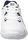 K-Swiss Performance Men's Receiver V Tennis Shoe, White/Peacoat/Silver, 10 UK