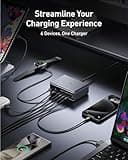 Anker Prime Charger, 200W 6-Port GaN Charging Station, Fast Charging USB C Charger, Compatible with iPhone 16/16 Pro/15/15 Pro, MacBook Pro/Air, iPad Pro, Dell XPS, Galaxy S23/S22, Note20, and More