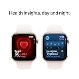 Apple Watch Series 10 GPS 42 mm Smartwatch with Rose Gold Aluminium Case with Light Blush Sport Band - S/M. Fitness Tracker, ECG App, Always-On Retina Display, Water Resistant