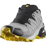 Salomon Men's Speedcross Gore-TEX Running Shoe, Sharkskin/Black/Lemon, 9.5 UK