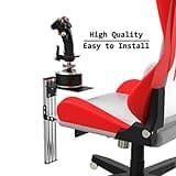 EG STARTS Flight Sim Chair Mounts Center Joystick Chair Mount For T-Flight Hotas 4 & Warthog Flight Stick & T16000M FCS & TCA Sidestick Airbus Edition & VKB Gunfighyrt pro MK 3 Stick