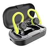 APEKX Bluetooth Headphones True Wireless Earbuds with Charging Case IPX7 Waterproof Premium HI-FI Stereo Sound Earphones Built-in Mic In-Ear Headsets Deep Bass for Sport Running Green