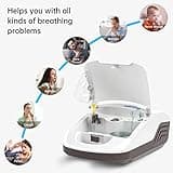 Hangsun Nebuliser Machine for Adults and Kids, CN950 Pro Nebulizer All-in-One Compressor System Electric Inhaler Full Accessory for Home Use, Vaporizer Mist with Built-in Storage Box and Sturdy Handle