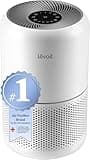 LEVOIT Air Purifier for Bedroom Home, CADR 187 m³/h, 80m², with HEPA & Carbon Filters removes Pollen Allergies Dust Smoke, Air Cleaner with Timer, Quiet 24dB Sleep Mode, Core 300