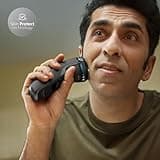 Philips Electric Shaver 3000 Series - Wet & Dry Electric Shaver for Men with SkinProtect Technology in Dark Moon, Pop-up Beard Trimmer, Cordless Shaver (Model S3145/00)