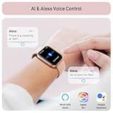 Smart Watch for Women(Answer/Make Call), Alexa Built-in 1.8" Touch Screen Fitness Watch with SpO2 Heart Rate Sleep Monitor, 100 Sport, IP68 Waterproof Step Counter Ladies Smartwatch for iPhone Android