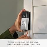 Ring Battery Video Doorbell | Satin Nickel, Works with Alexa + Echo Show 5 | Charcoal - Smart Home Starter Kit