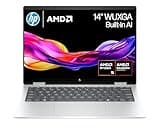 HP Envy x360 14" 2in1 Laptop | AMD Ryzen 5 8640HS Processor | Built-In AI | 16GB RAM | 512 GB SSD | AMD Radeon Graphics | WUXGA IPS Touchscreen | Up to 14hrs 45 battery | Win 11 | Silver | 14-fa0002sa