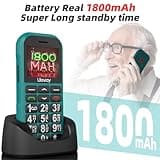 4G Big Button Mobile Phone for Elderly,USB-C Charging,1800mAh Long Standby, Easy to Use Basic Mobile Phone, SIM Free Unlocked Senior Mobile Phones With SOS Emergency Button Large Volume FM Radio