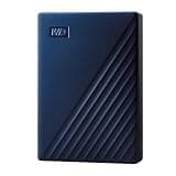 WD 5TB My Passport for Mac portable external storage, USB 3.0, Mac Compatible external hard drive, software for device management, backup and password protection, Time Machine Ready, Midnight Blue