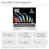 HP Envy x360 14" 2in1 Laptop | AMD Ryzen 5 8640HS Processor | Built-In AI | 16GB RAM | 512 GB SSD | AMD Radeon Graphics | WUXGA IPS Touchscreen | Up to 14hrs 45 battery | Win 11 | Silver | 14-fa0002sa
