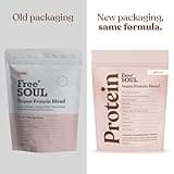 Free Soul Vegan Protein Powder | Formulated for Women | 600g | 20g Protein with Added Nutrients | Gluten & Soy Free Plant-Based Nutrition Shake | Pea & Hemp Isolate Protein | Vanilla Flavour