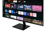 Samsung LS32DM700UUXXU 32" 4K Ultra HD HDR10 Smart Monitor with Speakers - 3840x2160, USB-C, HDMI, WiFi, Bluetooth, Smart Hub for TV streaming, Catch Up Apps and Gaming Hub
