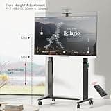 NB Ergonomic Heavy Duty Mobile TV Stand for Most TVs Under 120 Inch, TV Cart Load up to 136 kg, Electric Lifting TV Floor Stand, VESA 200x200-1000x600 mm