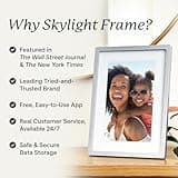 Skylight Frame – WiFi Digital Picture Frame Customer Support, Digital Photo Frame with Easy Setup, Touch Screen Digital Frame, Gifts for Parents and Grandparents - 10 Inch Black