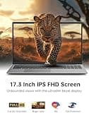 ACEMAGIC 17.3 Inch FHD Laptop with Quad-Core N97 Processor up to 3.6GHz, 16GB RAM DDR4 512GB SSD Notebook Laptops, 1.5w Dual Speakers, HDMI, WiFi 5, BT5.0, 3*USB3.2, Type-C, TF, 6000mAh Long-Battery
