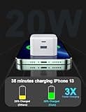 USB C Plug 20W Fast Charge, Apple iPhone Fast Charger Plug UK for iPhone 16/16 Pro/16 Pro Max/16 Plus/15/14/13/12/11/X/XR/XS/SE, Type C Plug UK Fast Charging for i Phone Apple Watch USBC Power Plug