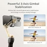 DJI Osmo Mobile 7P Gimbal Stabilizer for iPhone, Android, Native Tracking, Lighting, 3-Axis Phone Gimbal, Quick Launch, One-Tap Edit, Built-in Extension Rod & Tripod, 10hrs Use, Phone Charging