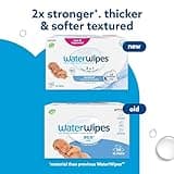 WaterWipes Sensitive+ Newborn & Baby Wipes, 720 Count (12 Packs), 3-In-1 Cleans, Cares, Protects, 99.9% Water, Unscented
