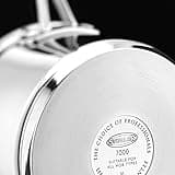 Stellar Profile Set of 5 Stainless Steel Pans 28cm 7.5L Stockpot, 20cm, 18cm, 14cm Saucepans with Lids, 14cm Milk Pan, Induction Ready