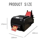 ZIXIAOS Satin Ribbon Printing Machine Digital Ribbon Printer, Label Printer Foil Stamping Printing Machine for Gift Wrapping, Supports 50+ Languages for Christmas Party,singlerow