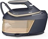 Philips PerfectCare 6000 Series Steam Generator, 2400 W, 600g Steam Flow, 8 Bar Pressure, No Burns with OptimalTEMP Technology, 1.8L Tank, Black (PSG6066/26)