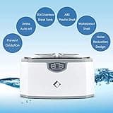 LifeBasis D-2000 Ultrasonic Cleaner Jewellery Cleaner Machine 420ML 45000Hz Silver Cleaner with Watch Stand for Cleaning Jewelry Necklaces Rings Glasses Watches Coins Razors Guin-ness Surger Tins