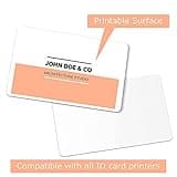 SENENQU 250PCS White PVC Cards, Blank Printable Plastic Business ID Cards, 30 Mil, 760 Micron, CR80 Credit Card Size - 85.5MM x 54MM
